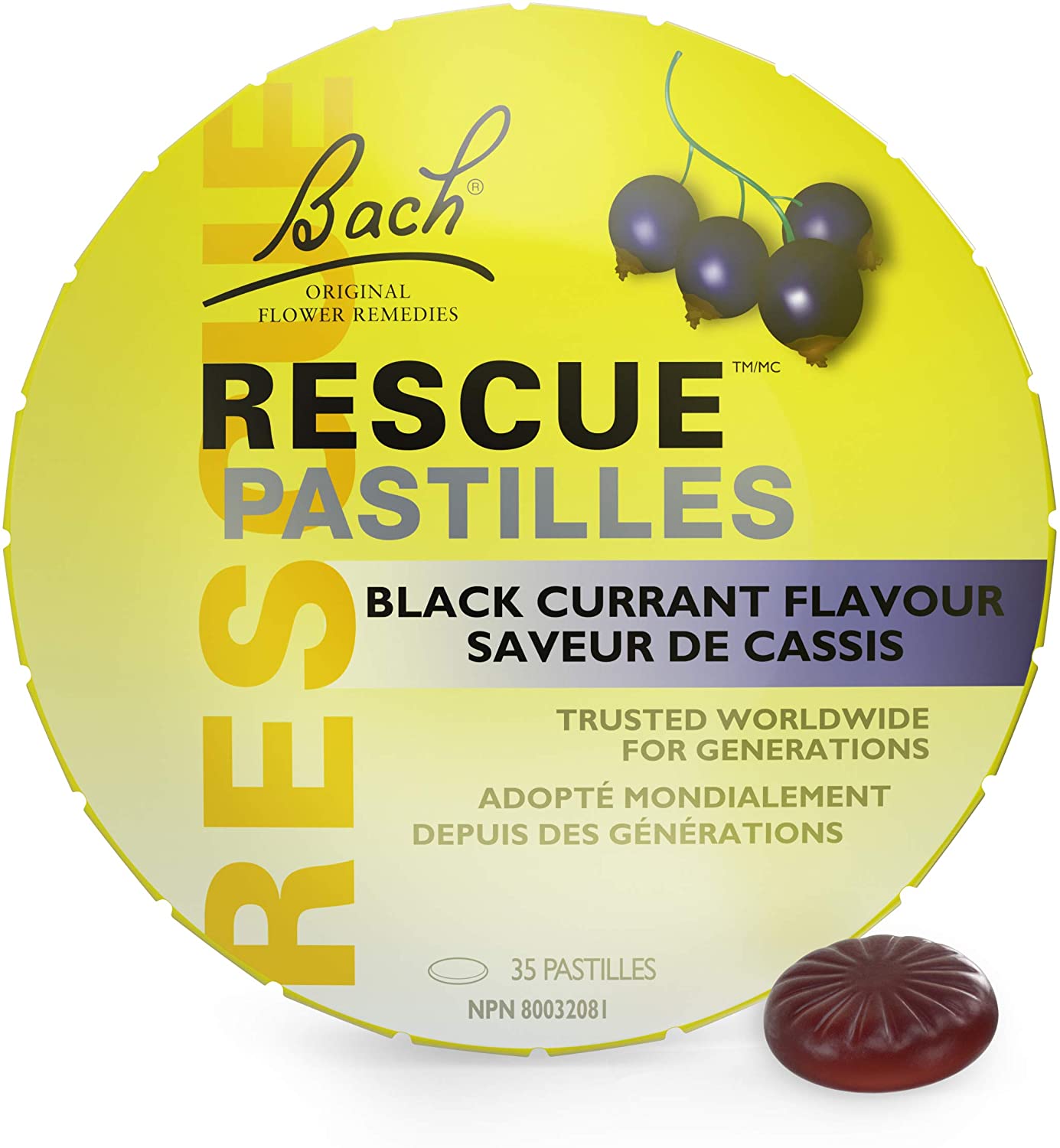 BACH RESCUE BLACK CURRANT FLAVOUR * 50GR