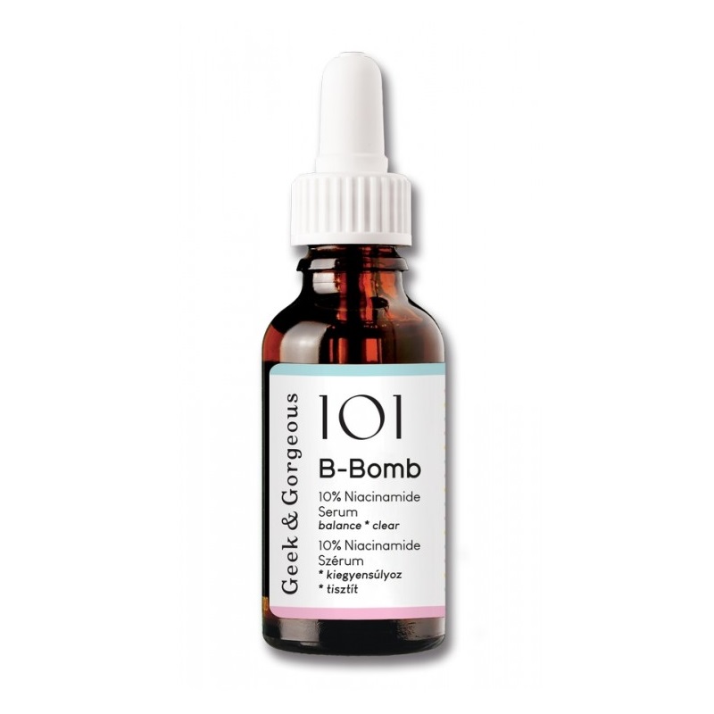 B-BOMB 10% NIACINAMIDE SERUM, 30ML, GEEK & GORGEOUS