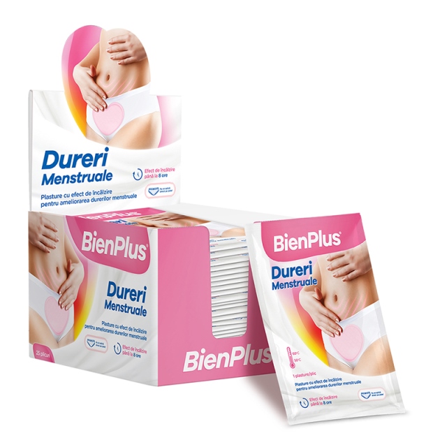 BienPlus Plasture Pentru Dureri Menstruale, Plasture, 25buc, Fiterman