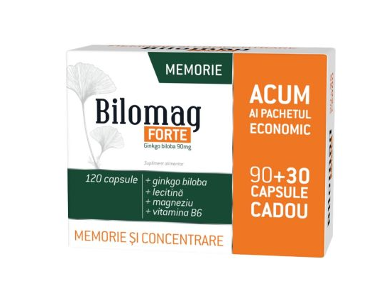 ZDROVIT Bilomag forte memorie si concentrare, 90 capsule + 30 capsule cadou, zdrovit