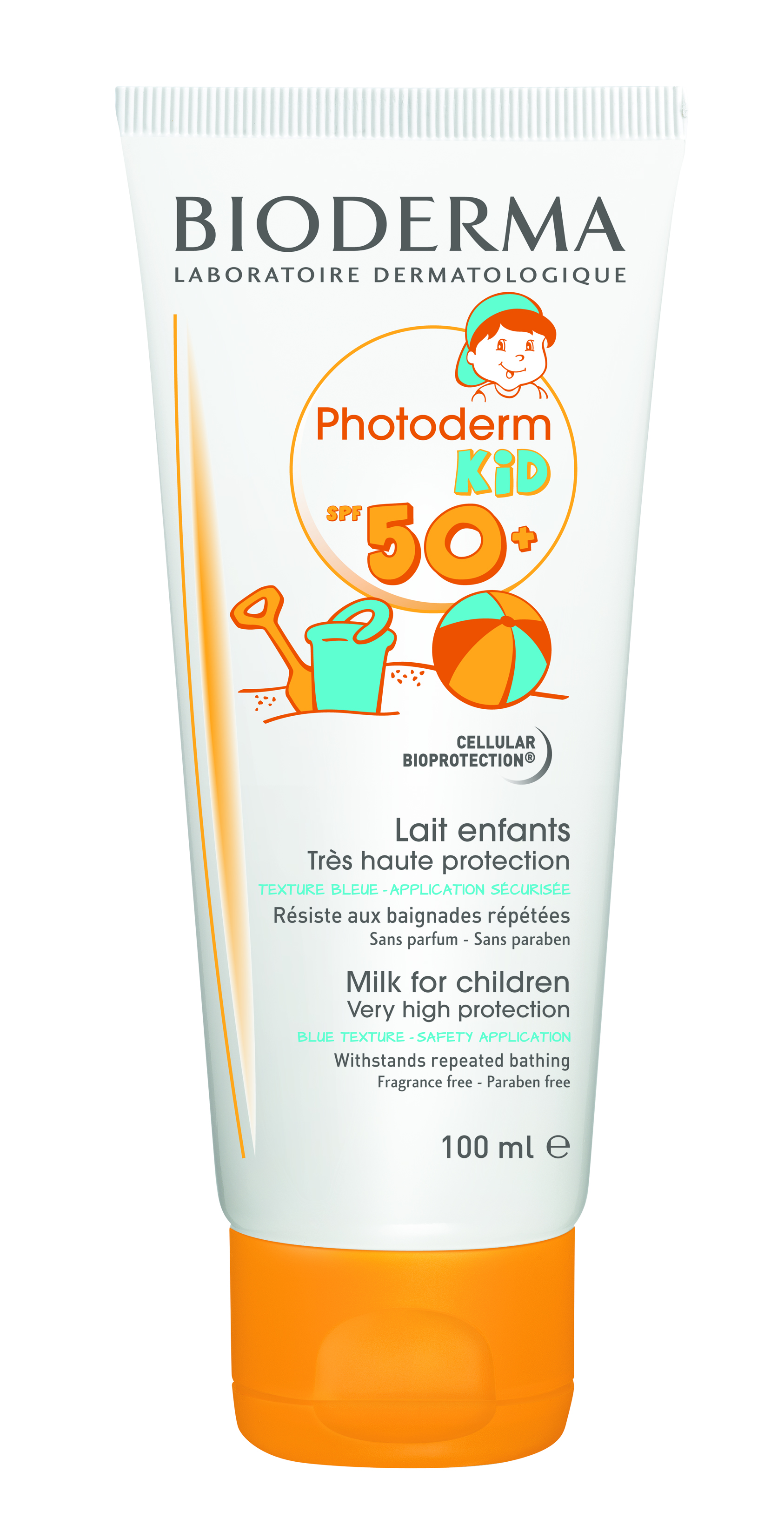 Lapte colorat protecție solară Photoderm Kid SPF 50+, 100 ml, Bioderma