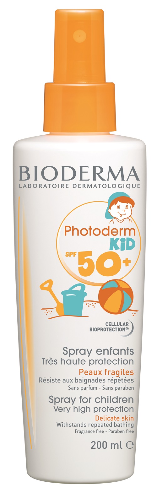 Spray protecție solară pentru copii Photoderm KID SPF 50+, 200 ml, Bioderma