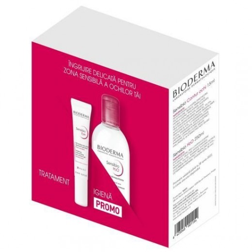 BIODERMA SENSIBIO CONTUR OCHI 15ML+SENSIBIO H2O 250ML PROMO