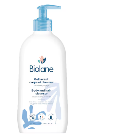 Biolane gel de spalare pt par si corp 350ml