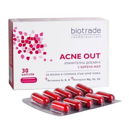 BIOTRADE ACNE OUT SUPLIMENT ALIMENTAR 30 CPR