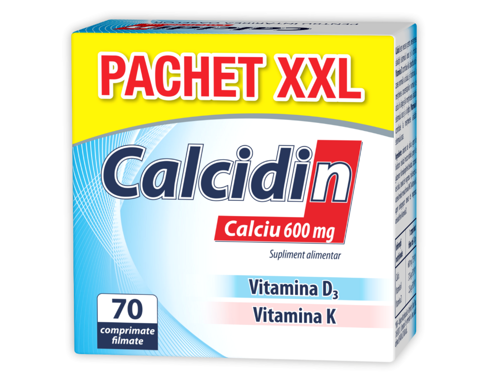 Calcidin 56 comprimate + 14 comprimate CADOU, Zdrovit