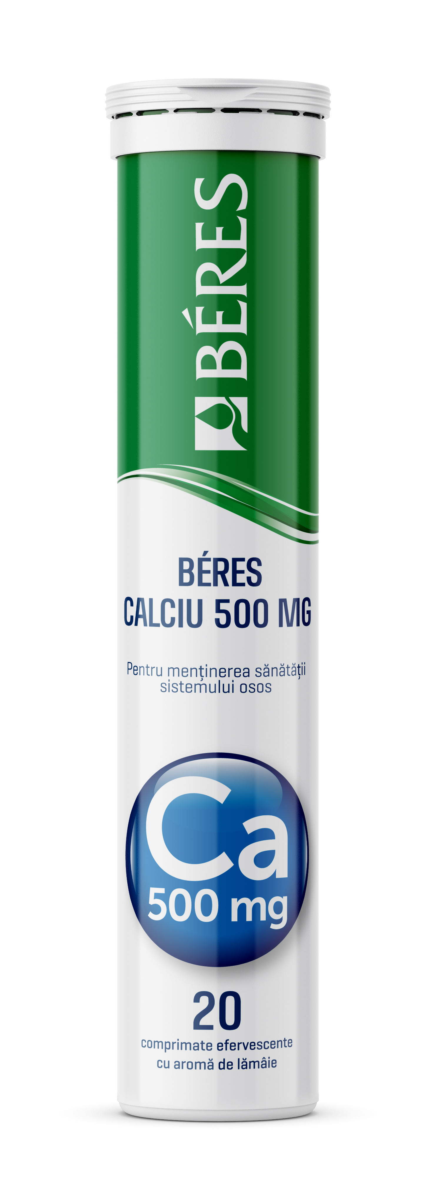 Calciu 500mg, 20 comprimate efervescente, Beres Pharmaceuticals Co