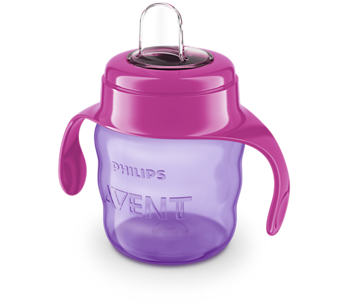 PHILIPS AVENT Cana cu tetina moale si manere +6 luni 200ml, fete