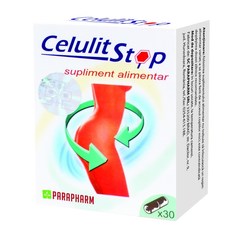 Celulit Stop, 30 capsule, Parapharm 1 + 1 GRATUIT
