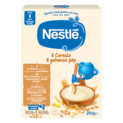 Cereale Nestlé 8 Cereale, 250g, de la 8 luni