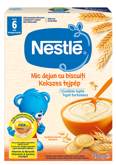 Cereale Nestlé Mic dejun cu biscuiți, 250g, de la 6 luni