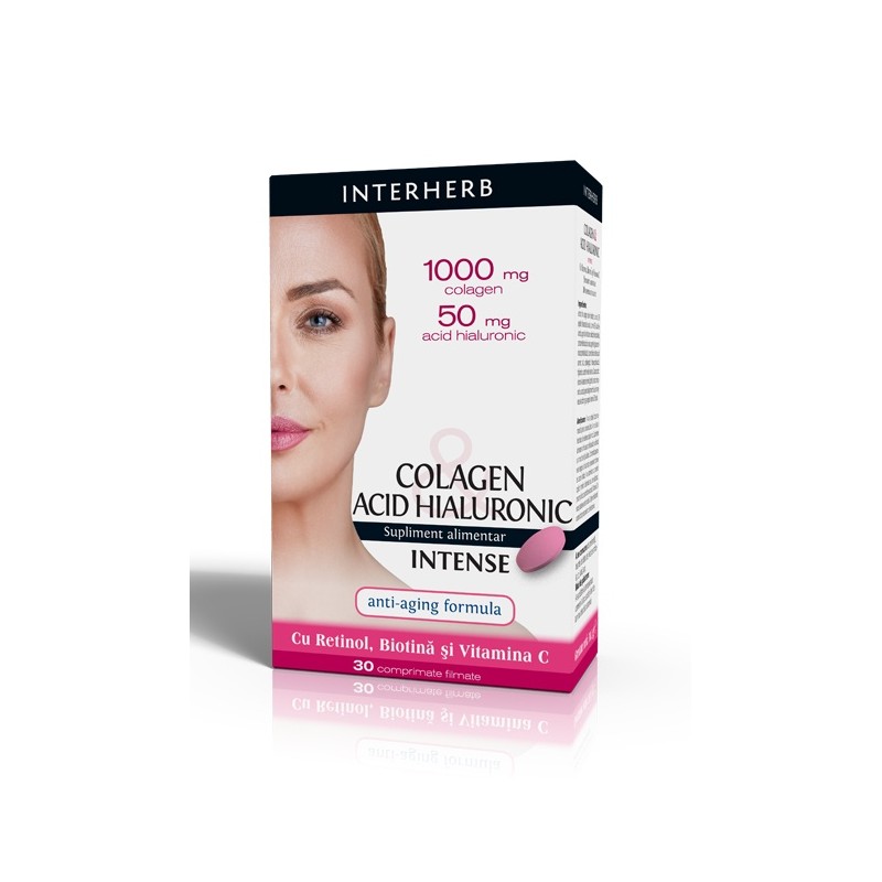Colagen & acid hialuronic intense x 30 cpr