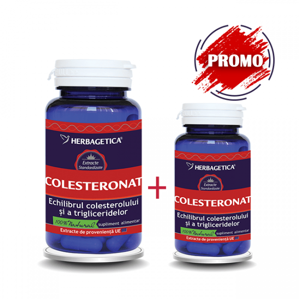 Colesteronat, 60 capsule,+ 10  capsule, Herbagetica