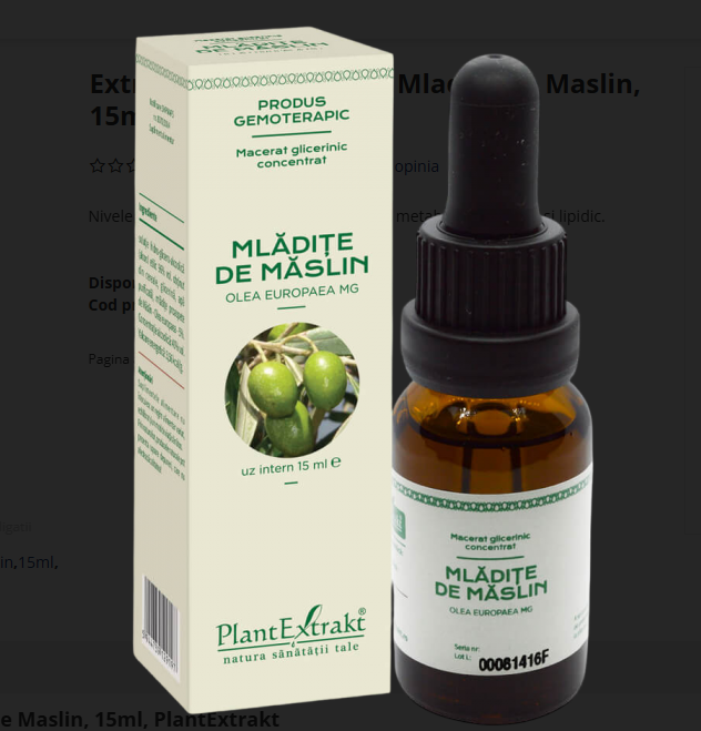 PlantExtrakt Concentrat mladite de maslin 15 ml plantextract