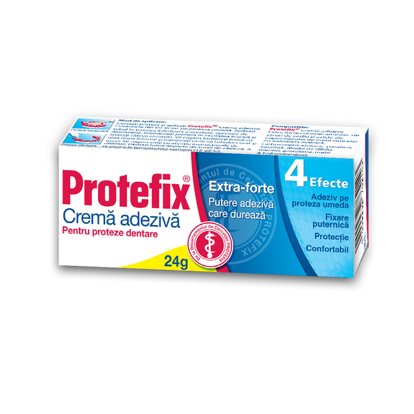 Crema adeziva pentru proteze PROTEFIX Extra-forte, 20 ml