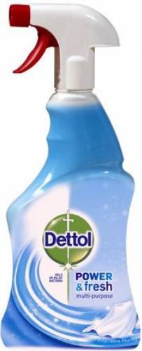 Spray dezinfectant multifunctional Dettol Power & Fresh, Linen & Aqua Sky, 500 ml