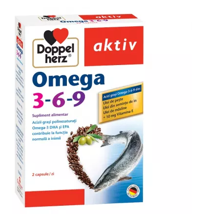 DOPPELHERZ Doppelherz aktiv omega 3 6 9  x 30cps