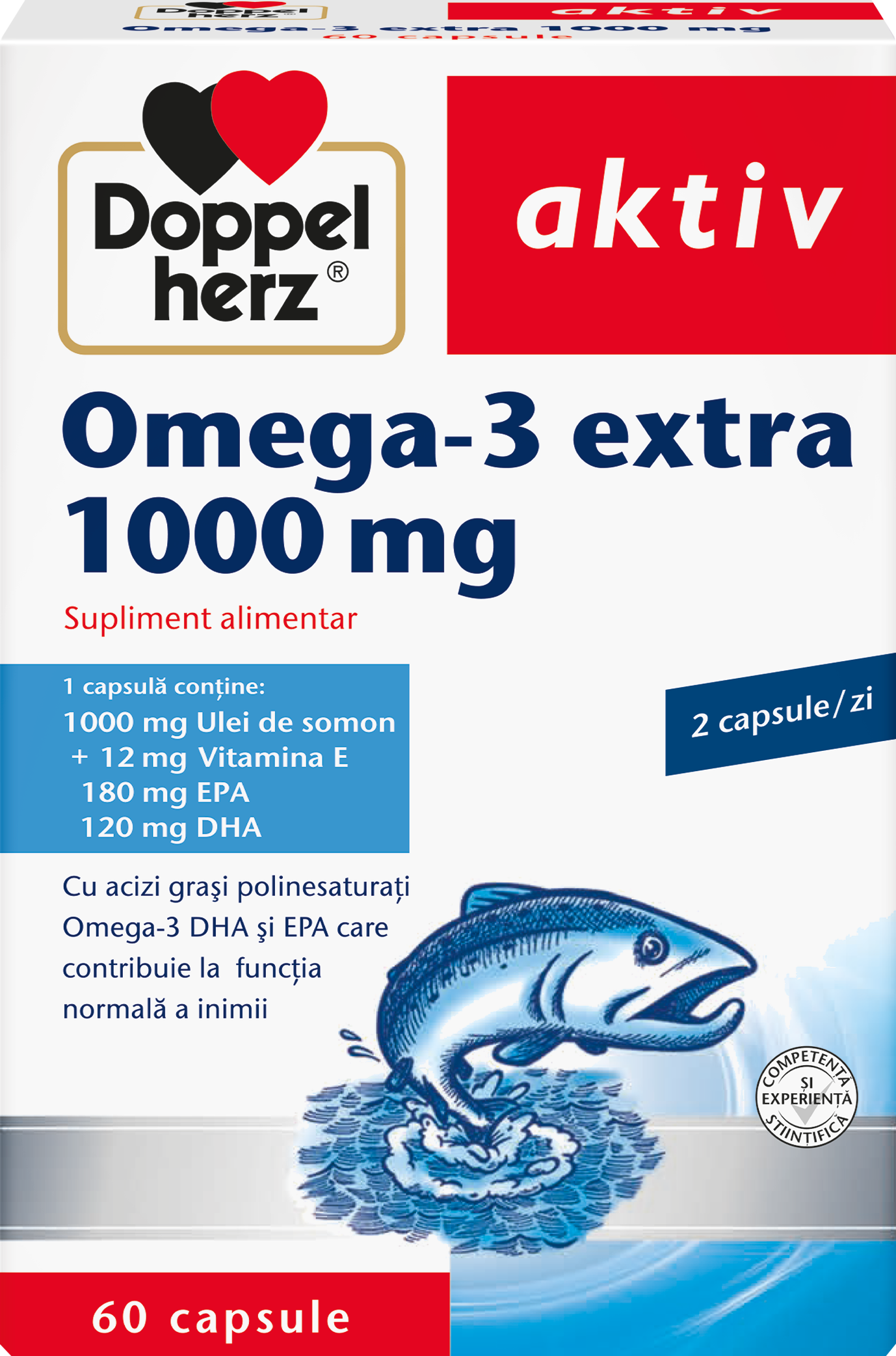 Doppelherz aktiv omega 3 extra 1000mg x60cp