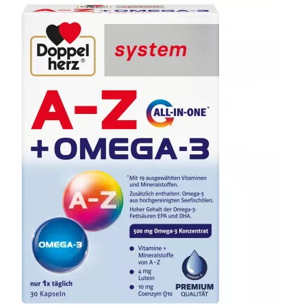 DOPPELHERZ Doppelherz system a-z+omega 3*30 cps