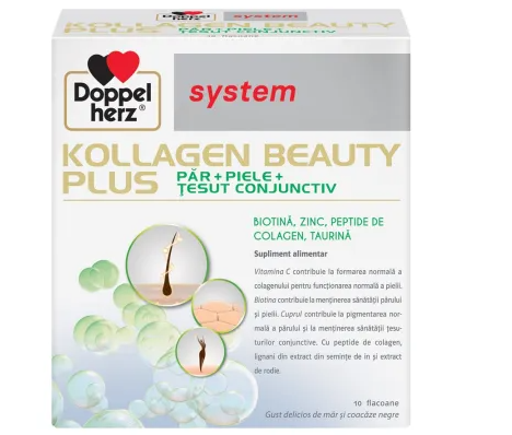 DOPPELHERZ Doppelherz system kollagen beauty plus+10 flacoane