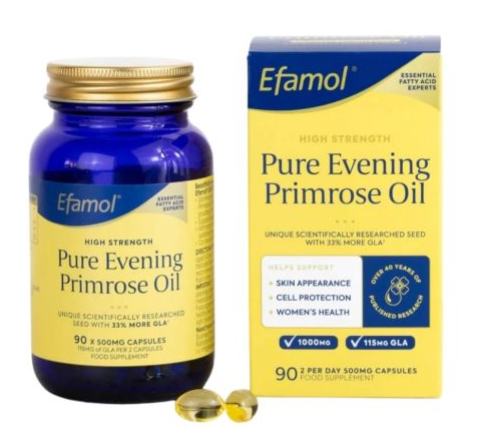 Efamol pure evening primrose oil 500mg 90 cps medfusion