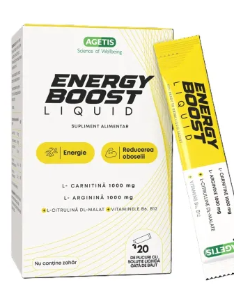Energy boost liquid x 20 plicuri agetis