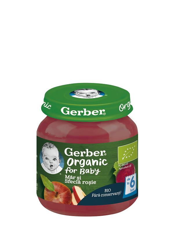 GERBER BIO Mar si Sfecla rosie, 125g, de la 6 luni 12455483