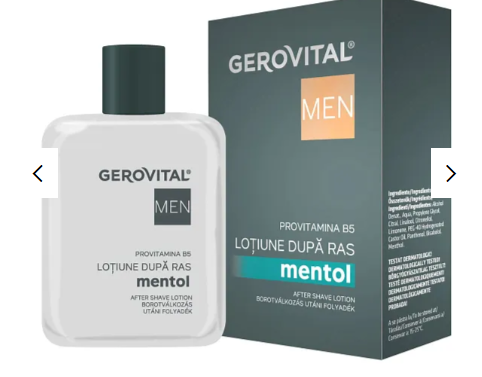 Gerovital h3 men lotiune dupa ras-mentol 100ml 3420
