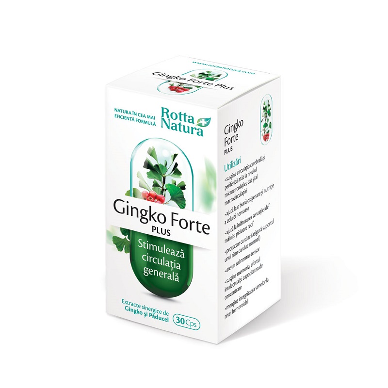 Ginkgo Forte Plus, 30 capsule
