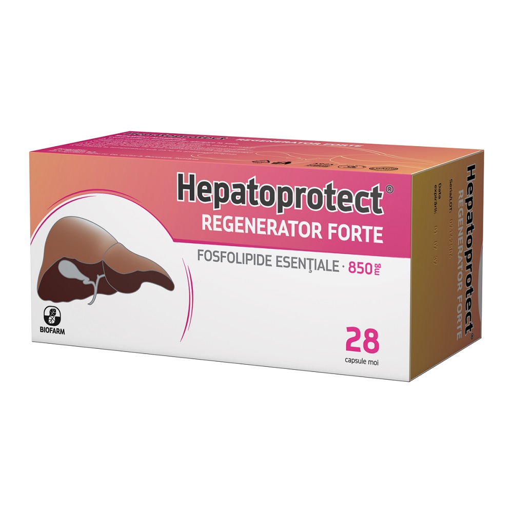 Hepatoprotect Regenerator Forte 850 mg, 28 capsule, Biofarm