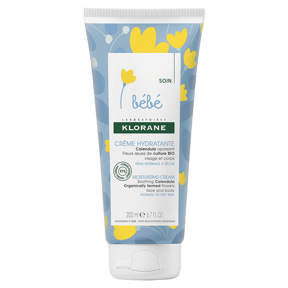 Klorane Bébé Crema hidratanta Fata si corp 200ml