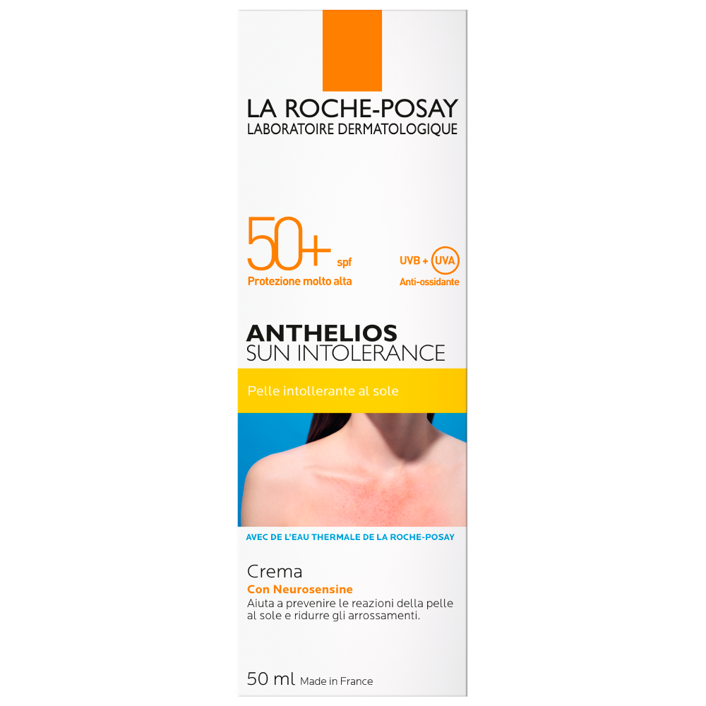 LA ROCHE-POSAY Anthelios Cremă pentru piele intolerantă la soare SPF 50+ , 50ml