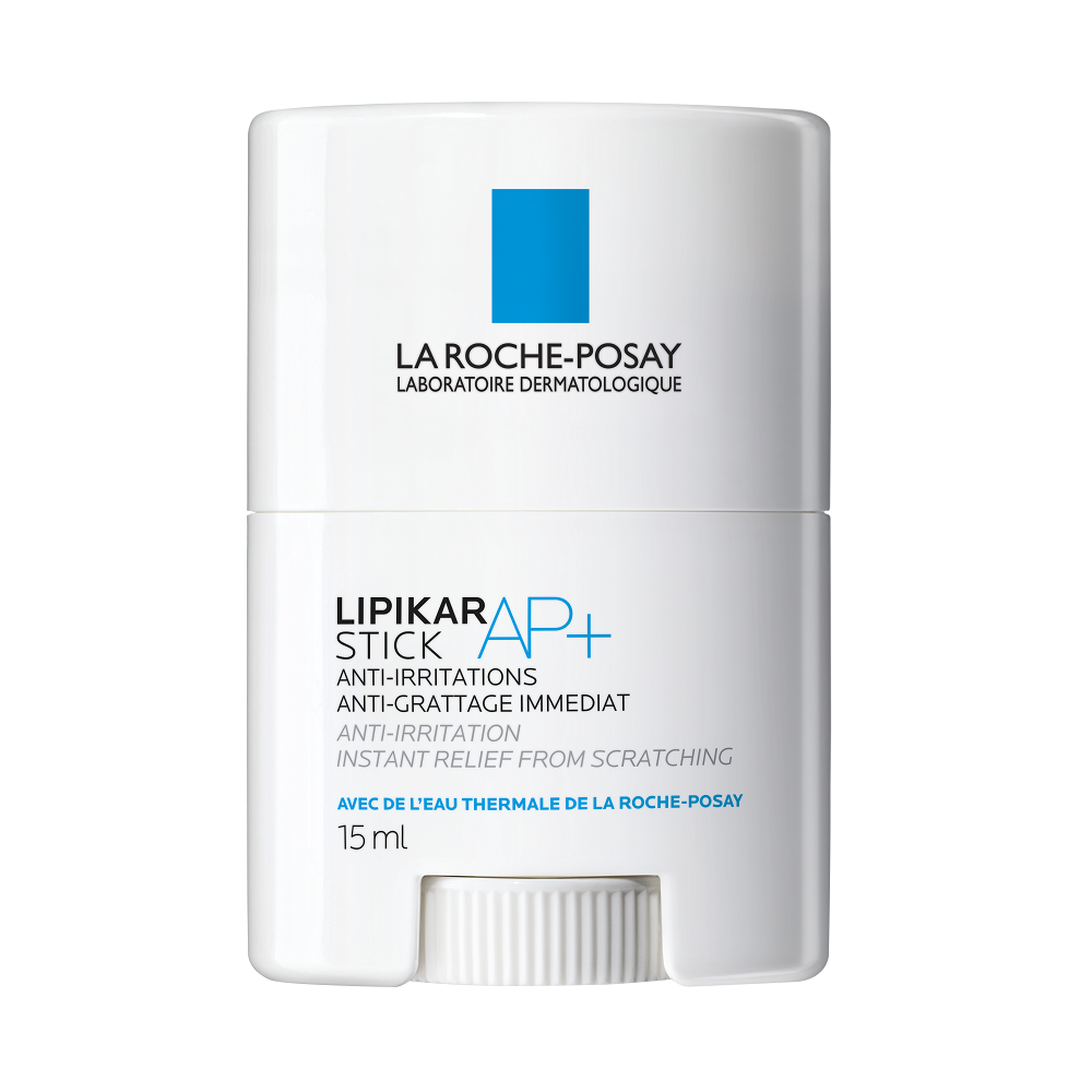 LA ROCHE-POSAY Lipikar AP+ Stick anti-mâncărime, anti-iritații pentru pielea predispusă la atopie, 15 ml