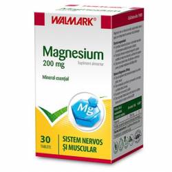 Magnesium 200mg, 30 tablete, Walmark