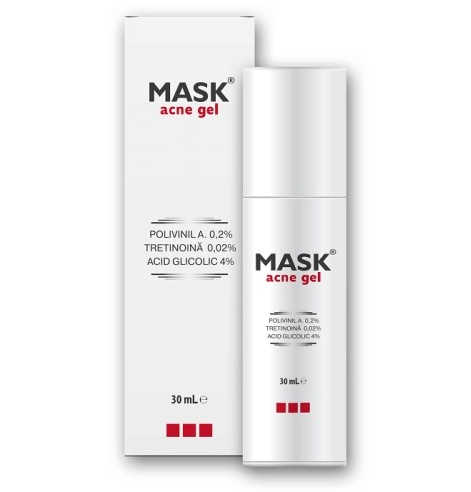 MASK ACNE GEL PENTRU ACNEE USOARA 30 ML SOLARTIUM