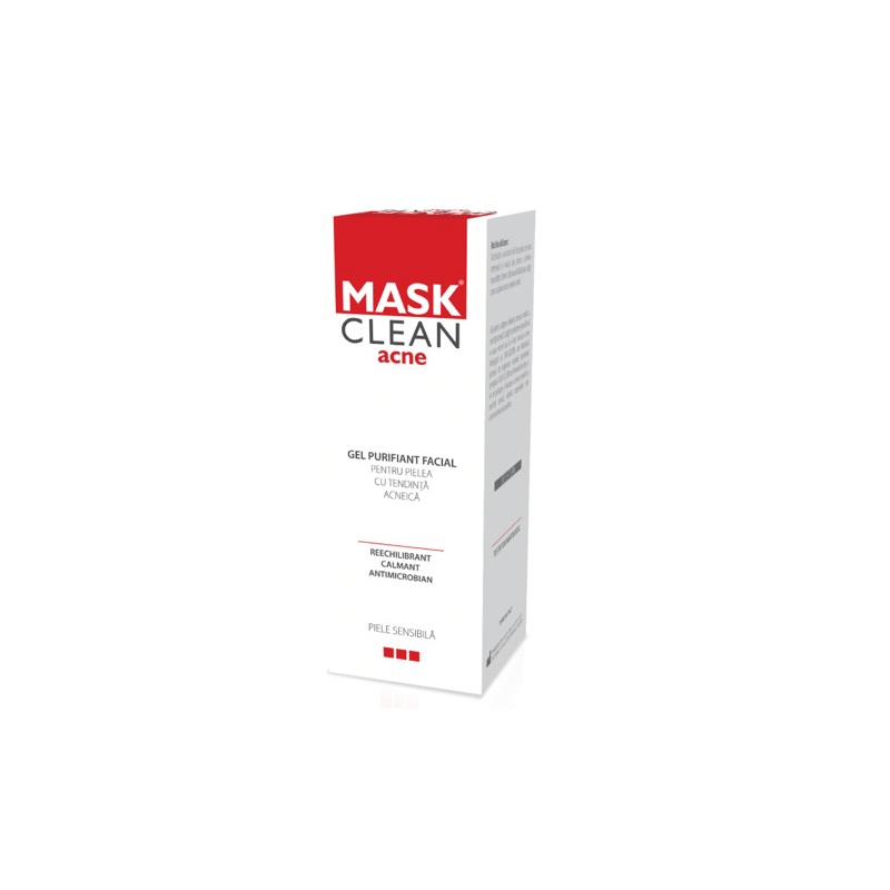 MASK® CLEAN gel purifiant facial pentru curățarea tenului gras, sensibil 150 ml