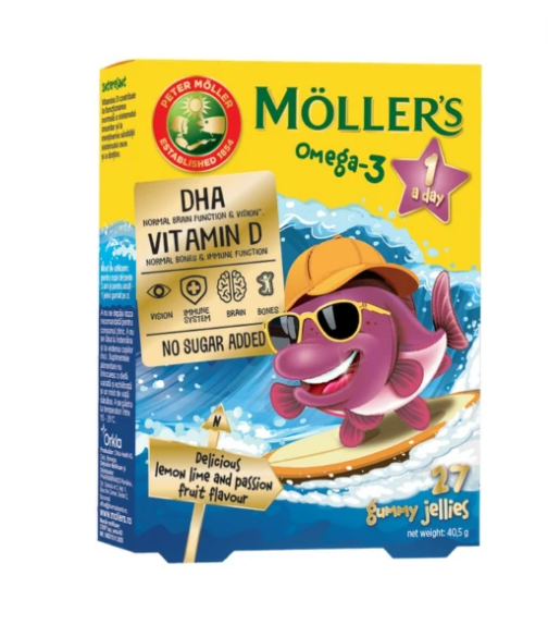 MOLLER'S Mollers omega -3 fishes passion fruit x 27 jeleuri