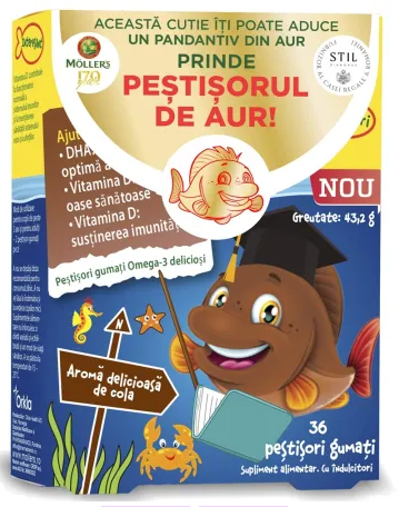 MOLLER'S Mollers omega 3 x 36 pestisori gumati cola