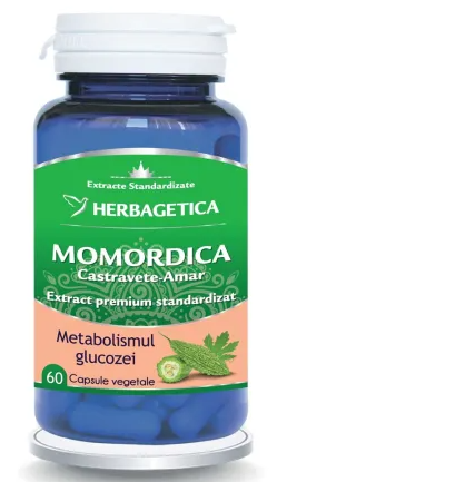HERBAGETICA Momordica extract castravete amar x 60 cpr herbagetica