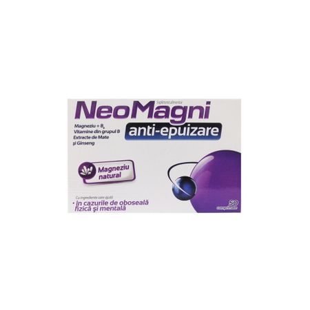 NeoMagni Anti-epuizare, 50 comprimate, Aflofarm