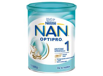 Nestlé NAN OPTIPRO  1, de la nastere, 800g