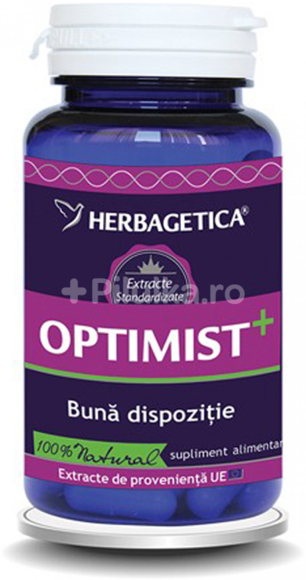Optimist +, 60 capsule, Herbagetica