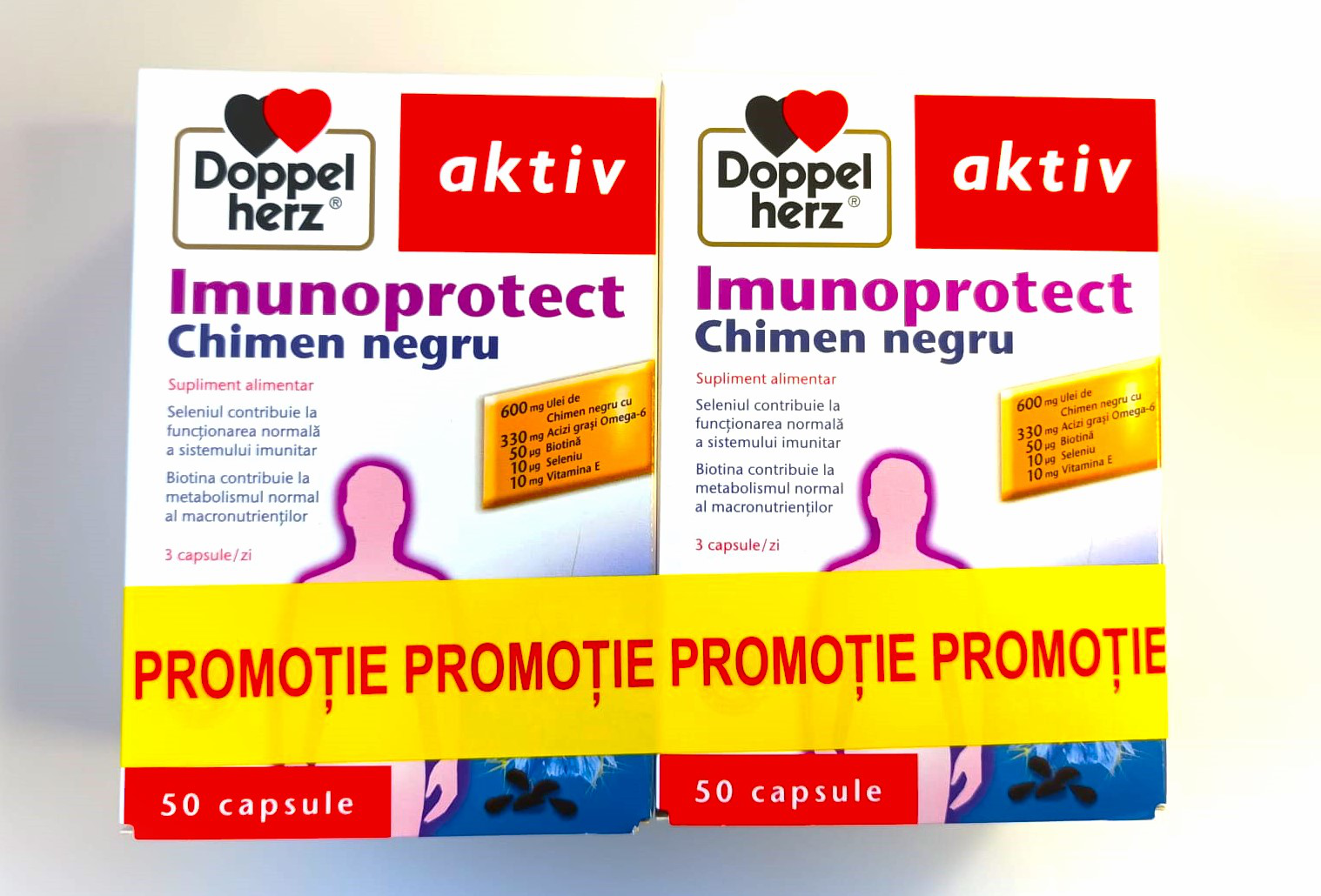 PACHET DOPPELHERZ AKTIV IMUNOPROTECT*50 CPS   1 +1 GRATIS