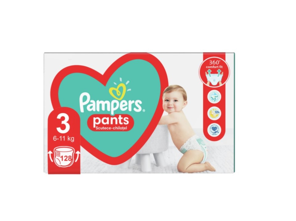 PAMPERS 3 PANTS ACT BABY 6-11 KG, 26BUC