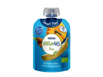 Piure bebelusi Nestlé® NaturNes Bio Dovleac, Banana si Morcov, 90g, de la 6 luni