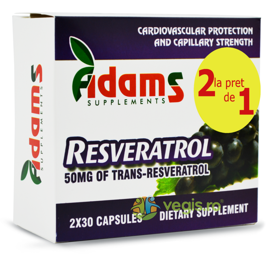 RESVERATROL *30 CPS 1+1 GRATIS ADAMS