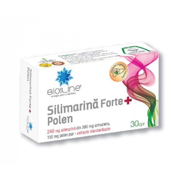 SILIMARINA POLEN, 30 comprimate, HELCOR BIOLINE