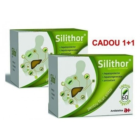 Silithor, 60 capsule + 60 capsule CADOU, Antibiotice SA