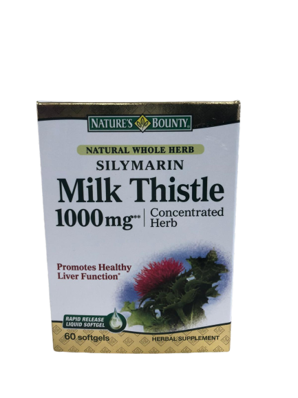 Silymarin Milk Thistle 1000mg, 60 capsule, Nature's Bounty
