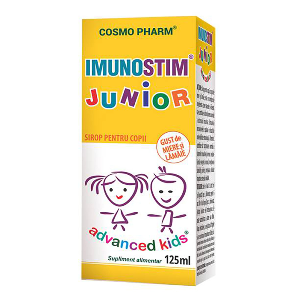 Sirop Imunostim Junior Advanced Kids, 125 ml, Cosmopharm